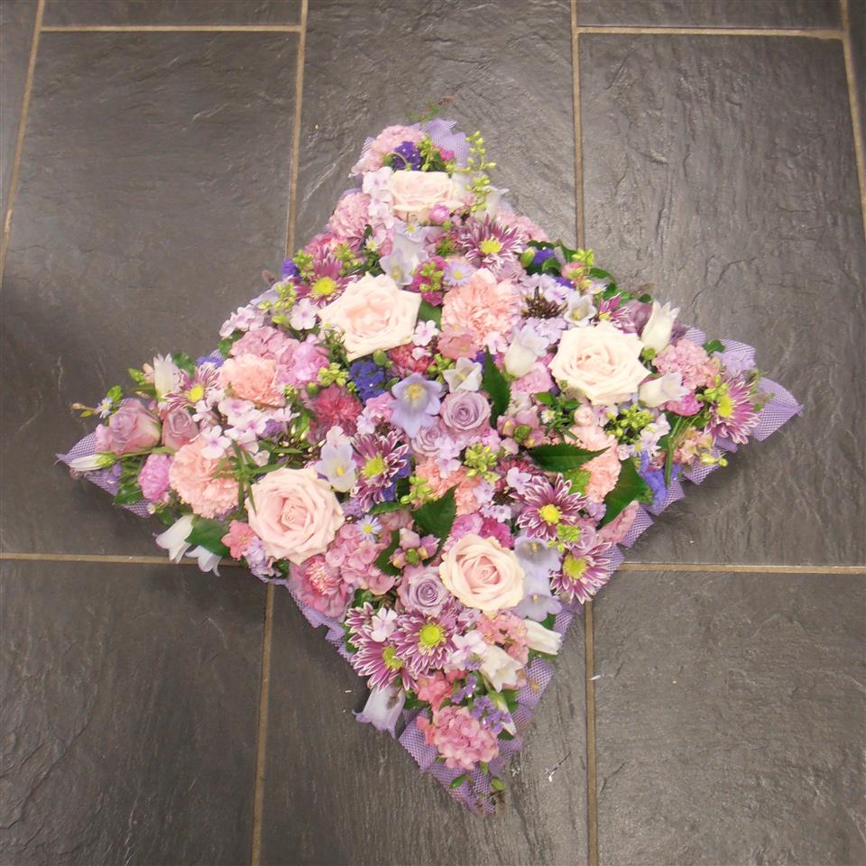 cushion funeral tribute St Ives